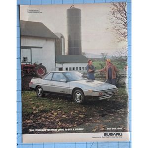 Vintage Print Ad 1986 Subaru